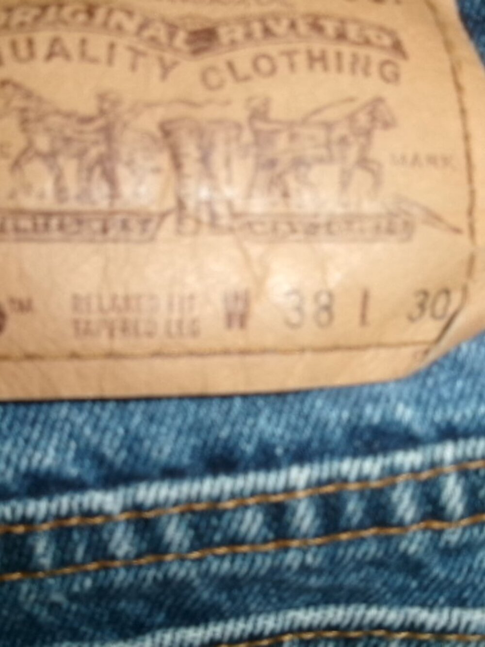 Mens vtg USA levi's 550 orange tab relaxed fit 38x30 - Picture 5 of 5